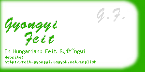 gyongyi feit business card